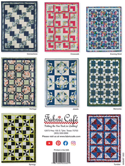 One block 3 yard Quilts by Fabric Cafe