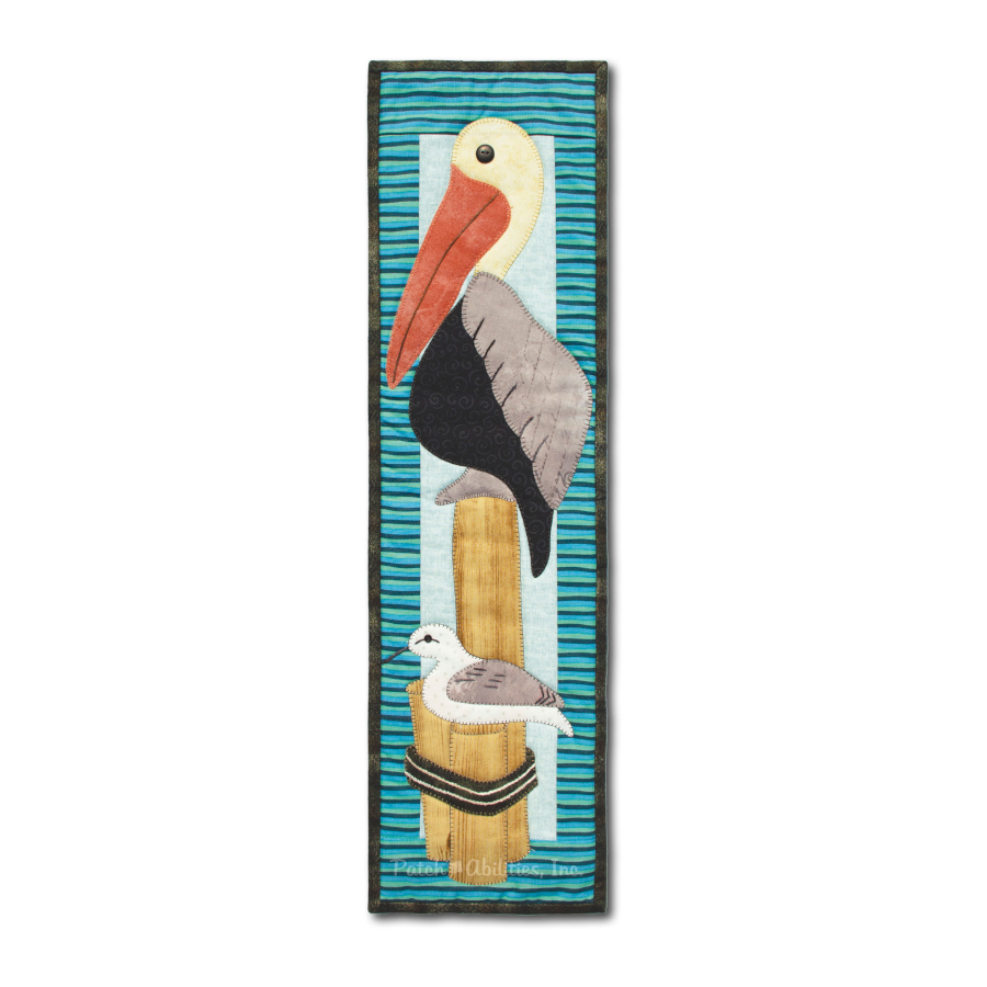 PDF Pattern #155 Pelican by Patch Abilities - wall hanging