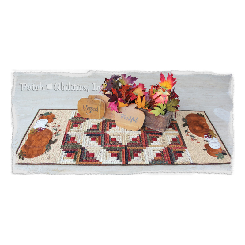 PDF Pattern #166 Pumpkin Spice by Patch Abilities - table runner