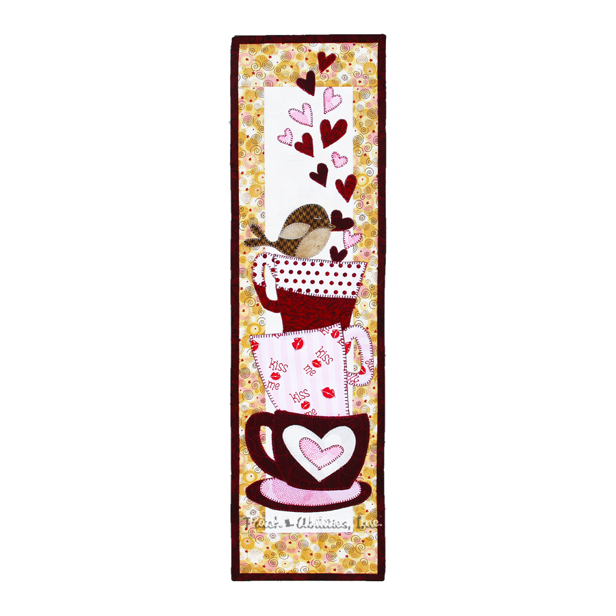 PDF Pattern #188 Love You A Latte by Patch Abilities - wall hanging