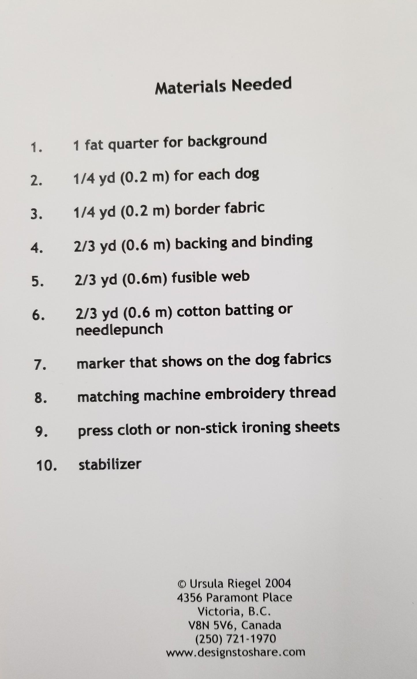 Puppy Love - Designs to Share with You (back)