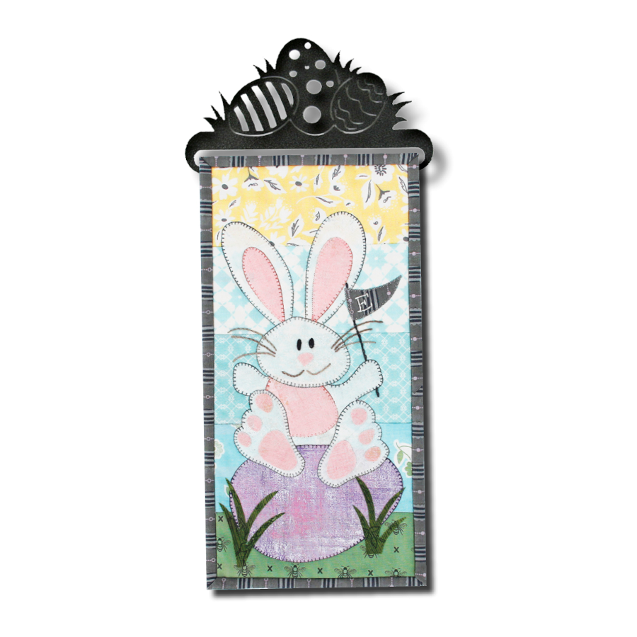 PDF Pattern #236 Easter's Biggest Fan by Patch Abilities - wall hanging on hanger