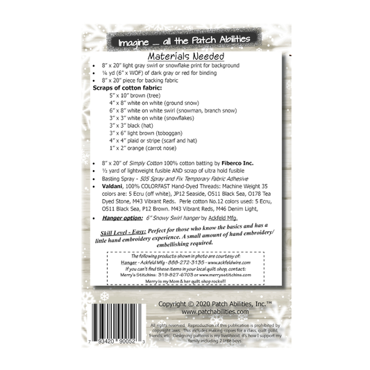 Windy Winter #257 by Patch Abilities (back cover)