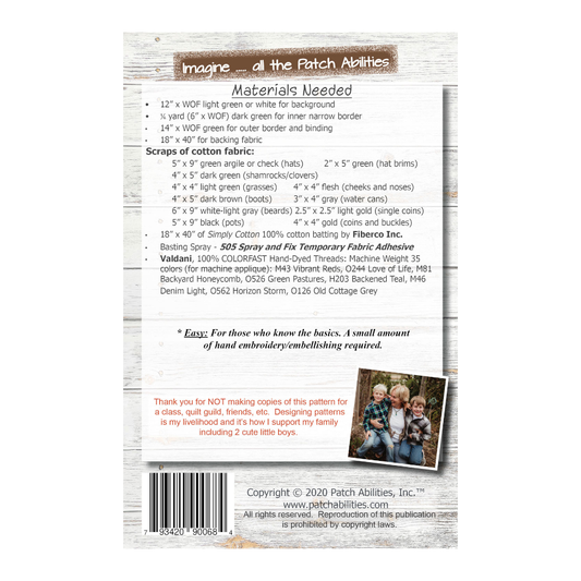 Lucky Gnome Y'Are #268 by Patch Abilities (back cover)