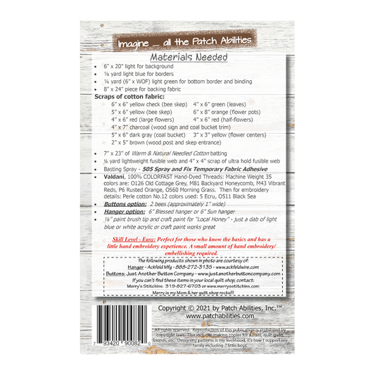 Love 2 Bee Potted #278 by Patch Abilities (back cover)