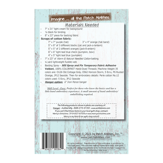 Black Cat in Witch's Hat #279 by Patch Abilities (back cover)