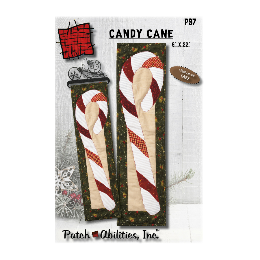 PDF Pattern #97 Candy Cane by Patch Abilities - front cover