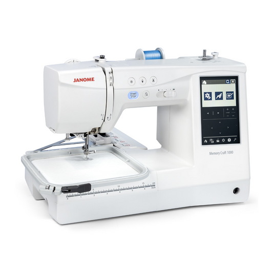 Janome Memory Craft 1000 - angled view