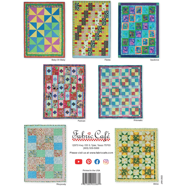 Fat Quarter Quilt Treats by Fabric Cafe (back cover)