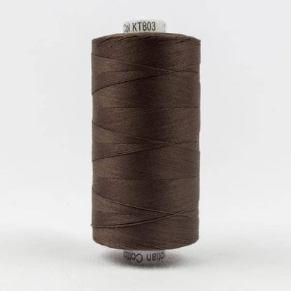 Konfetti by Wonderfil Egyptian Cotton Thread in dark brown