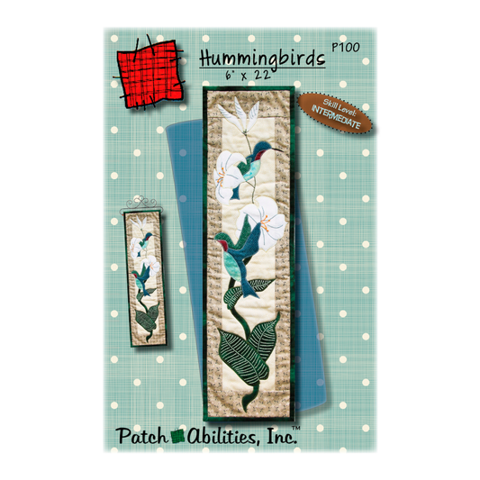 PDF Pattern #100 Hummingbirds by Patch Abilities - front cover