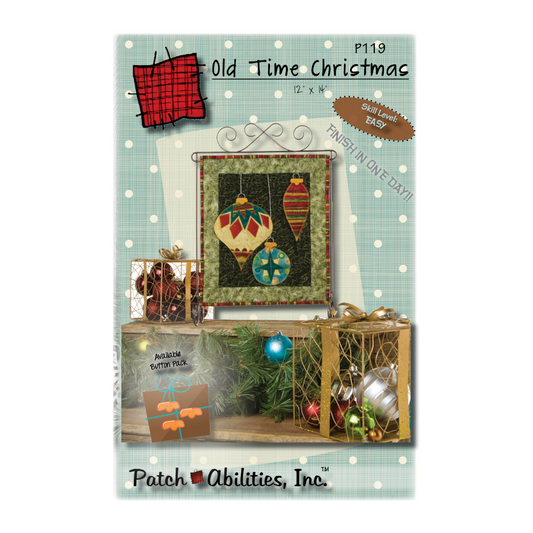 PDF Pattern #119 Old Time Christmas by Patch Abilities - front cover