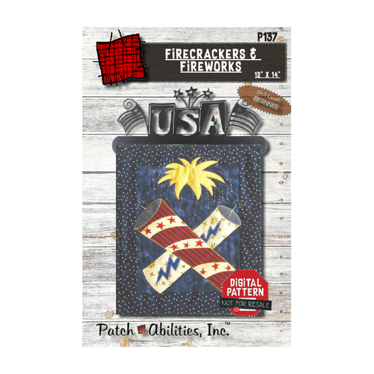 PDF Pattern #137 Firecrackers & Fireworks by Patch Abilities - front cover