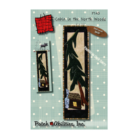 PDF Pattern #143 Cabin in the North Woods by Patch Abilities - front cover