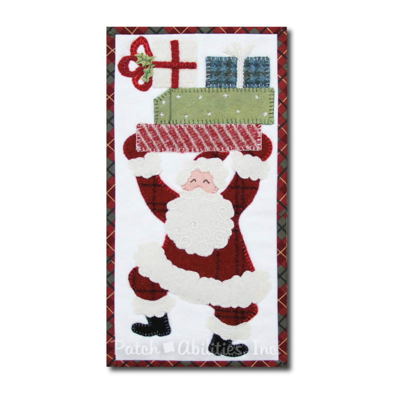 PDF Pattern #167 Vintage Santa by Patch Abilities - wall hanging