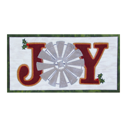 PDF Pattern #169 Joy by Patch Abilities - wall hanging