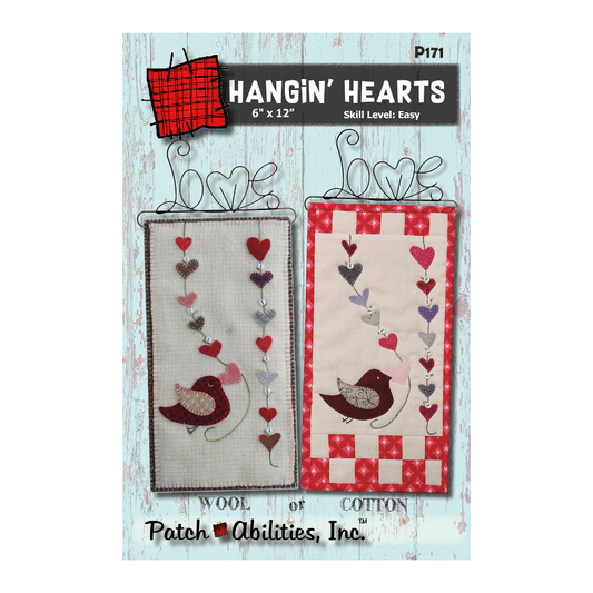 PDF Pattern #171 Hangin' Hearts by Patch Abilities - front cover