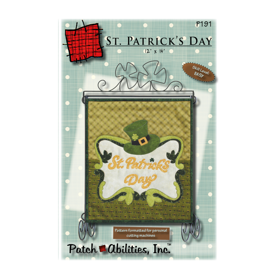 PDF Pattern #191 St Patricks Day by Patch Abilities - front cover