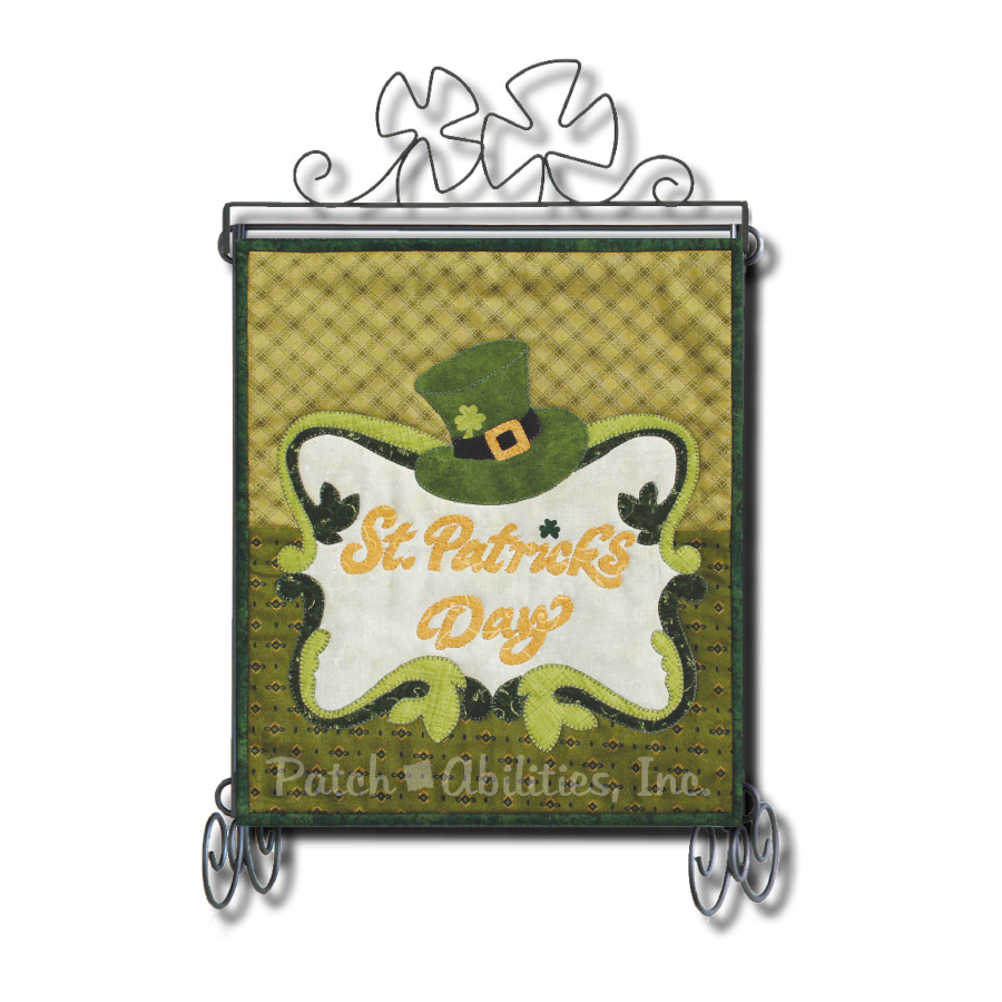 PDF Pattern #191 St Patricks Day by Patch Abilities - wall hanging