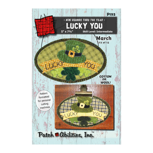 PDF Pattern #193 Lucky You by Patch Abilities - front cover