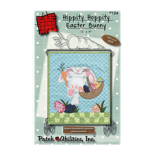 PDF Pattern #194 Hippity Hoppity Easter Bunny by Patch Abilities - front cover