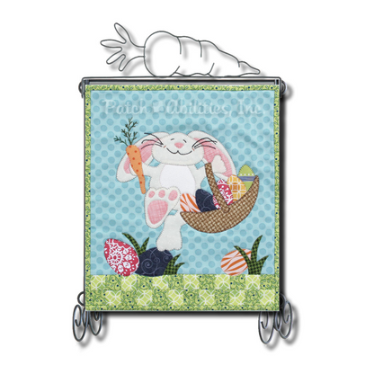PDF Pattern #194 Hippity Hoppity Easter Bunny by Patch Abilities - wall hanging