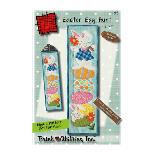 PDF Pattern #195 Easter Egg Hunt by Patch Abilities - front cover