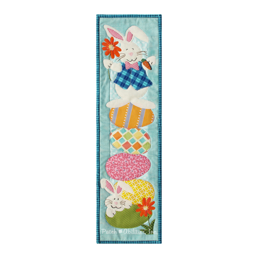 PDF Pattern #195 Easter Egg Hunt by Patch Abilities - wall hanging