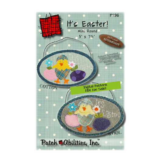 PDF Pattern #196 It's Easter by Patch Abilities - front cover