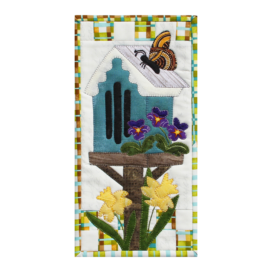 PDF Pattern #198 Bloomin' Butterfly House by Patch Abilities - wall hanging