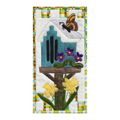 PDF Pattern #198 Bloomin' Butterfly House by Patch Abilities - wall hanging