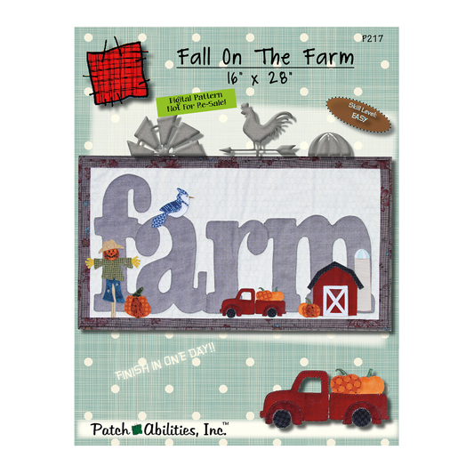 PDF Pattern #217 Fall on the Farm by Patch Abilities - front cover