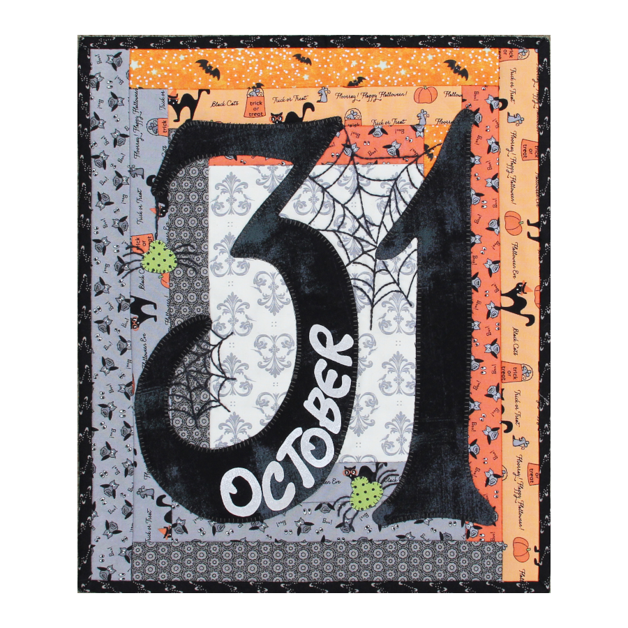 PDF Pattern #222 Halloween Is... by Patch Abilities - wall hanging