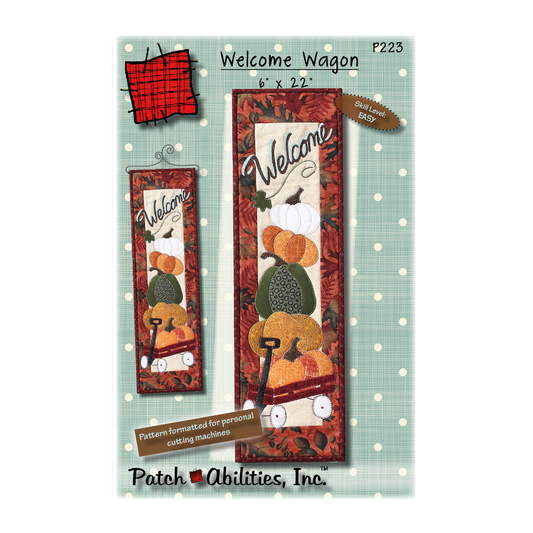 PDF Pattern #223 Welcome Wagon by Patch Abilities - front cover