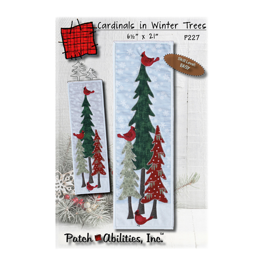 PDF Pattern #227 Cardinals in Winter Trees by Patch Abilities - front cover