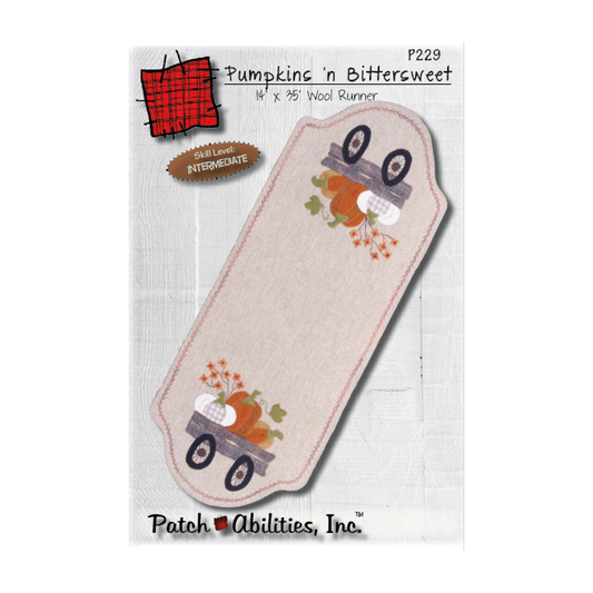 PDF Pattern #229 Pumpkins 'n Bittersweet by Patch Abilities - front cover