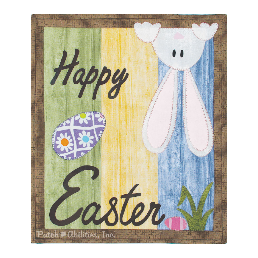 PDF Pattern #234 Happy Easter by Patch Abilities - wall hanging