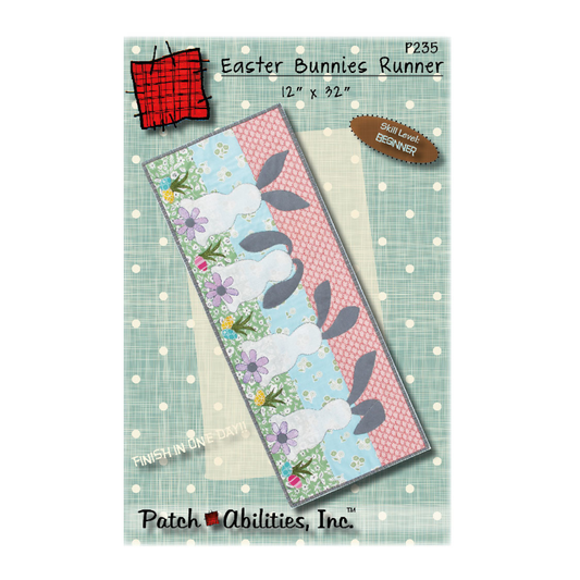 PDF Pattern #235 Easter Bunnies by Patch Abilities - front cover
