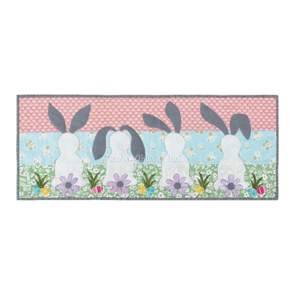 PDF Pattern #235 Easter Bunnies by Patch Abilities - table runner