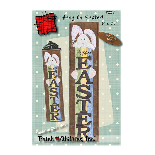 PDF Pattern #237 Hang On Easter! by Patch Abilities - front cover