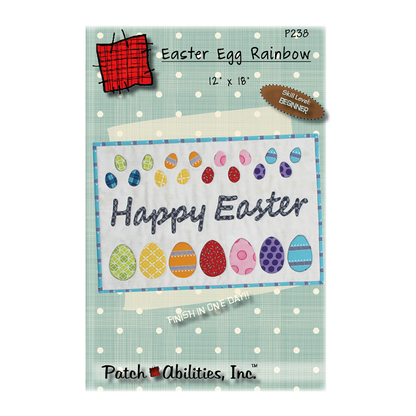 PDF Pattern #238 Easter Egg Rainbow by Patch Abilities - front cover