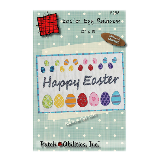 PDF Pattern #238 Easter Egg Rainbow by Patch Abilities - front cover