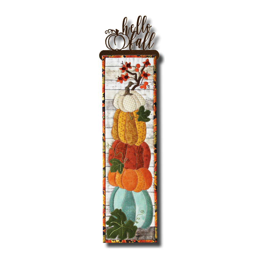 Pumpkins Galore #253 by Patch Abilities wall hanging on hanger