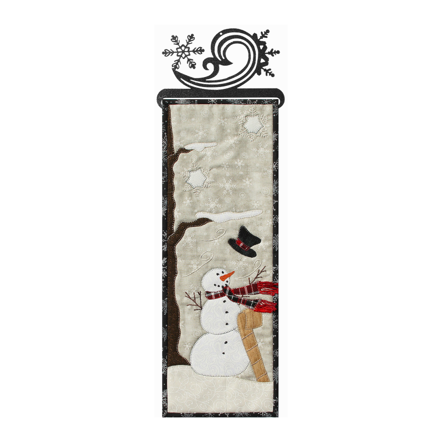 Windy Winter #257 by Patch Abilities wall hanging on hanger