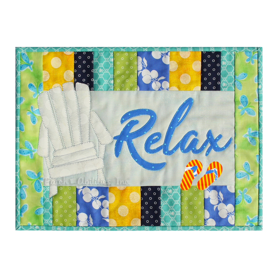 Chill N' Relax #276 by Patch Abilities place-mat