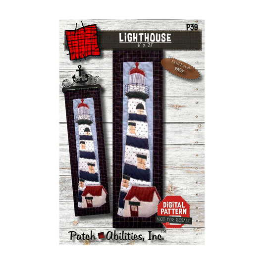 PDF Pattern #39 Lighthouse by Patch Abilities - front cover