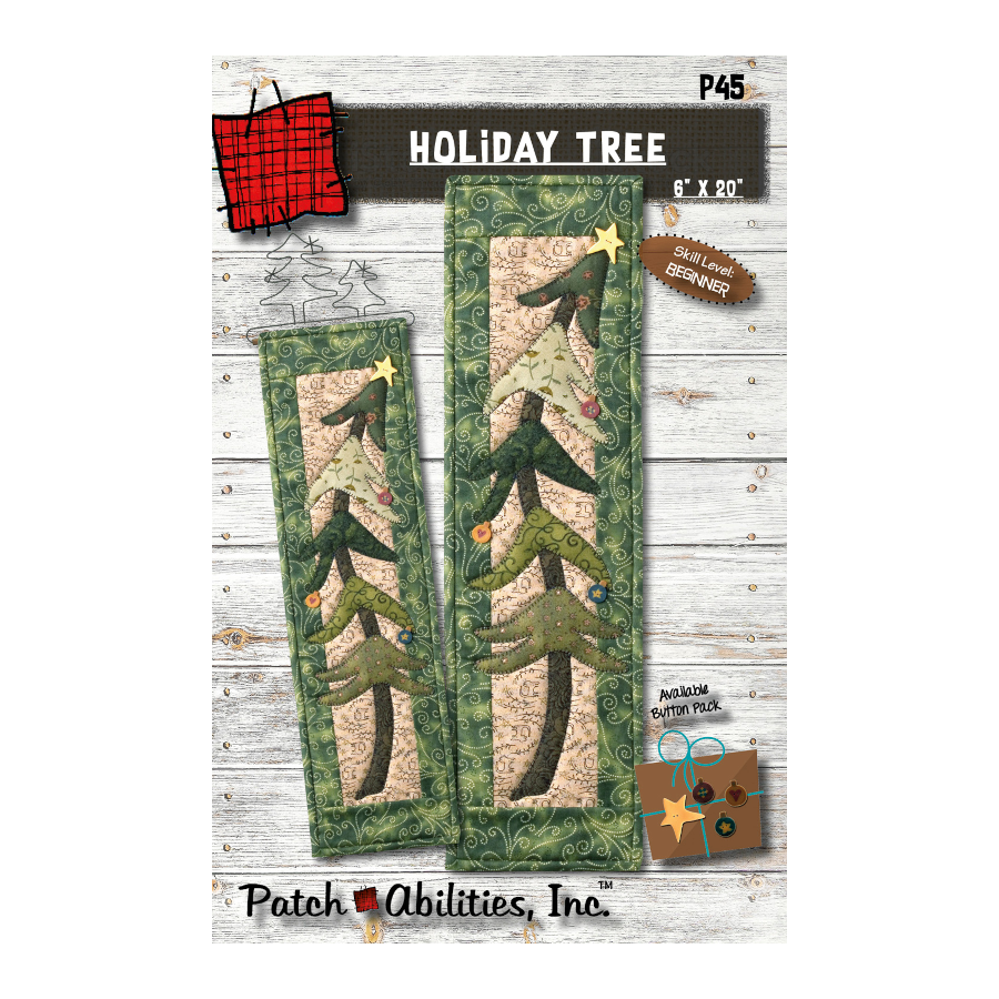 PDF Pattern #45 Holiday Tree by Patch Abilities - front cover