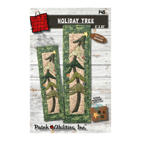 PDF Pattern #45 Holiday Tree by Patch Abilities - front cover