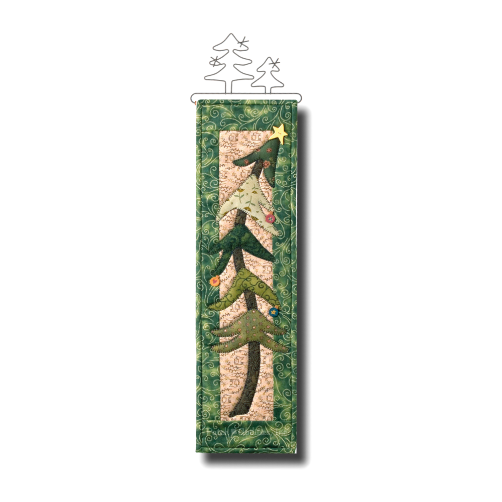 PDF Pattern #45 Holiday Tree by Patch Abilities - wall hanging with hanger