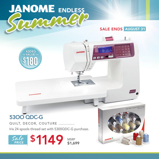 Janome Endless Summer - 5300 QDC-G Promo